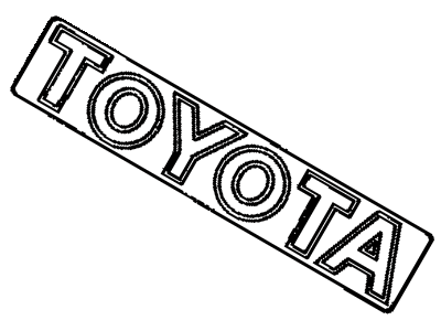 Toyota 75311-1A290 Radiator Grille Emblem(Or Front Panel)