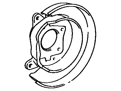 Genuine OEM Toyota Prius 2010-2015 Rear Left (Driver Side) Disc Brake Dust Shield – Part #47882-12071