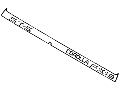 1987 Toyota Corolla Emblem - 75446-02020-D9