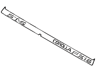 Toyota 75446-02020-D9 Rear Name Plate, No.4 (Grade Mark)