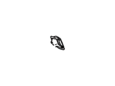 58192-12020 Toyota Front Floor Footrest Illustration 1 of 1
