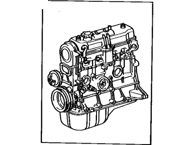 Toyota 19000-01020 Engine Assembly, Partial