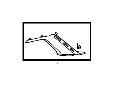 Toyota 62471-20210-05 Garnish, Roof Side, Inner RH