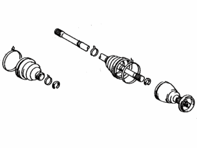 Toyota 42370-29025 Shaft Assembly, Rear Drive Outboard Joint