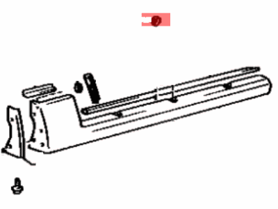 Toyota 75852-20902 Moulding, Rocker Panel, Front LH