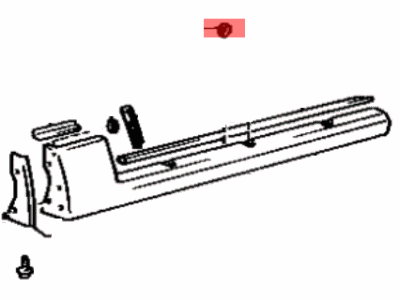 Toyota 75851-20903 Moulding, Rocker Panel, Front RH