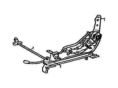 Toyota 72012-20090 Adjuster Sub-Assy, Front Seat, Outer LH