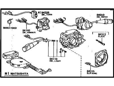 Toyota 84310-2D180 Switch Assy, Turn Signal