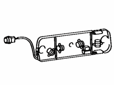 Toyota 81555-20701 Socket & Wire Sub-Assy, Rear Combination Lamp, RH