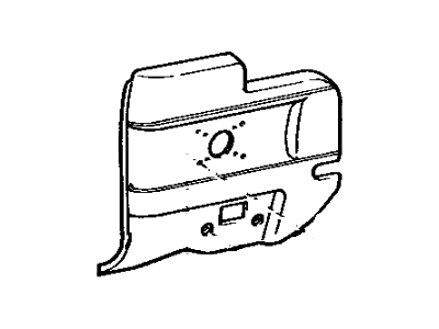 Toyota 62512-20090-05 Board, Quarter Inside Trim, LH