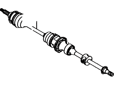 Toyota 43410-20061 Shaft Assembly, Front Drive, Right