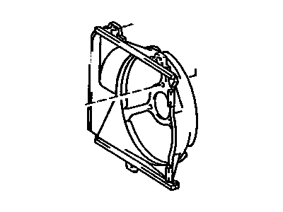 1988 Toyota Celica Fan Shroud - 16711-74090