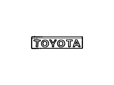 Toyota 75321-20450 Radiator Grille Or Front Panel Name Plate
