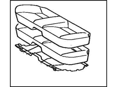 Toyota 71560-20430-04 Cushion Assembly, Rear Seat