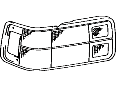 Toyota 81551-20711 Lens, Rear Combination Lamp, RH