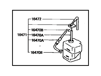 1988 Toyota Celica Coolant Reservoir - 16470-74060