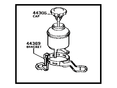 1988 Toyota Celica Power Steering Reservoir - 44360-20080