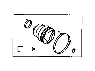 Toyota 04438-20040 Front Drive Shaft Inboard Joint Boot Kit