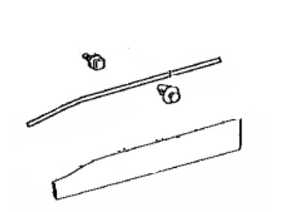 Toyota 75074-42040 MOULDING Sub-Assembly, F