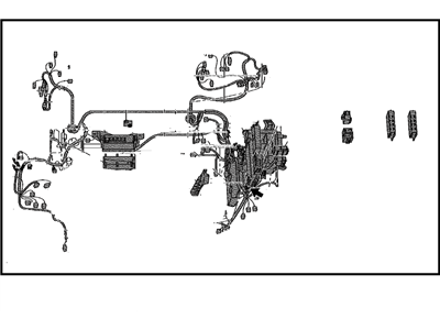 Toyota 82111-47191 Wire, Engine Room Main