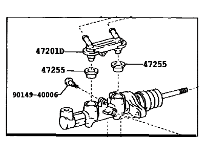 2004 Toyota Prius Brake Master Cylinder - 47201-47040