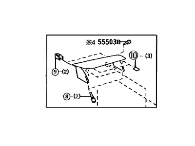 Toyota 55511-47020-D0 Door, Glove Compartment