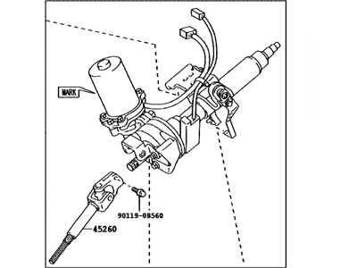 Toyota 45200-47061 Post Assembly, Steering