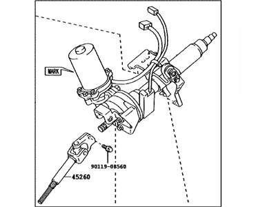 2005 Toyota Prius Steering Column - 45200-47060