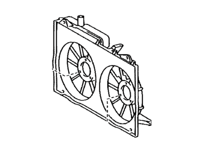 2005 Toyota Prius Fan Shroud - 16711-21100