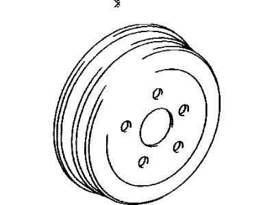 Toyota 42431-20450 Rear Brake Drum Sub-Assembly