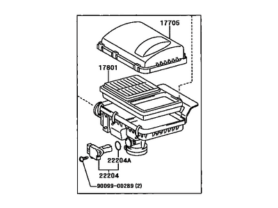 2007 Toyota Prius Air Filter Box - 17700-21150