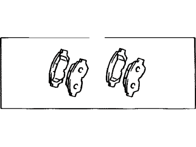 Toyota 04465-47050 Front Disc Brake Pad Set