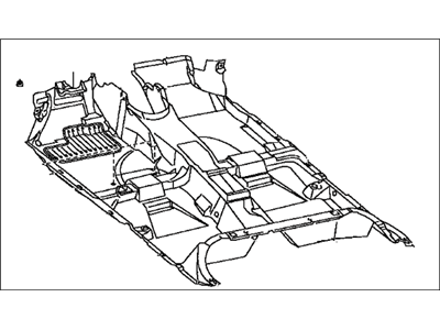 Toyota 58510-47160-B0 Carpet Assy, Floor, Front