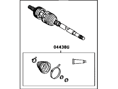 Toyota Prius CV Joint - 43460-49175