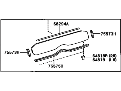 Toyota 64821-47021 Glass, Back Window Fix