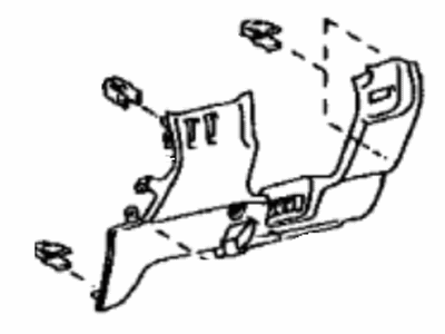 Toyota 55045-47050-E1 Panel Sub-Assy, Instrument Panel Finish, Lower