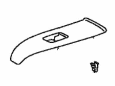 Toyota 74272-47050 Panel, Rear Door Armrest Base, Upper LH