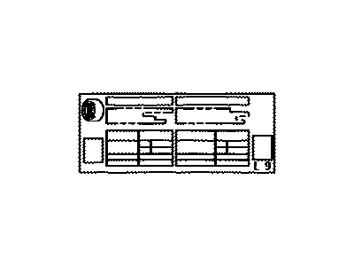 Toyota 42661-47140 Label, Tire Pressure Information