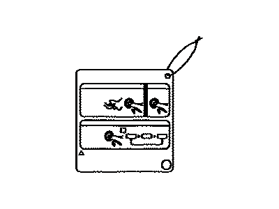 Toyota 89616-47020 Label, Push Start Information