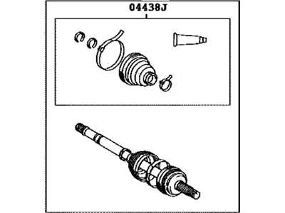 2008 Toyota Prius CV Joint - 43470-49595