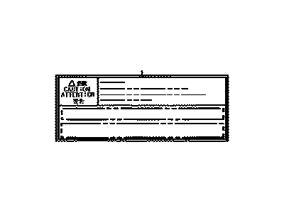 Toyota 47997-48010 Label, ACCUMULATOR Caution