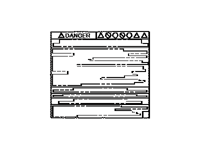 Toyota G9288-47060 Label, Battery CAUTI