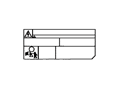 Toyota 74533-47010 Label, Headlamp Voltage Caution