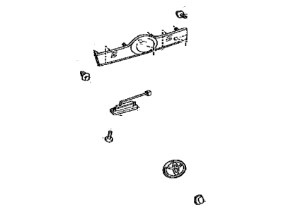 Toyota 76801-47050-C0 Garnish Sub-Assy, Back Door, Outside