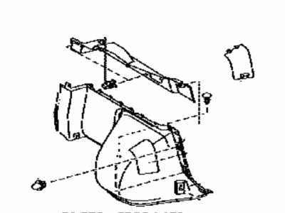 Toyota 64740-47010-A1 Panel Assy, Deck Trim Side, LH