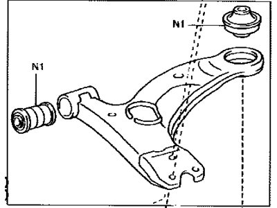 Toyota 48068-47030 Front Suspension Control Arm Sub-Assembly Lower Right