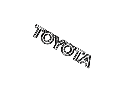 Toyota 75443-47020 Back Door Name Plate, No.3
