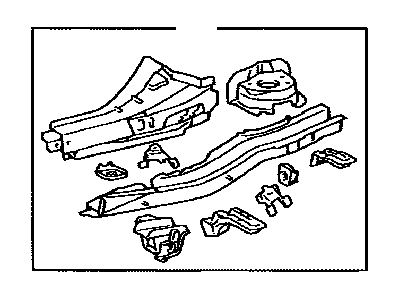 Toyota 57611-47903 Member Sub-Assy, Rear Floor Side, RH