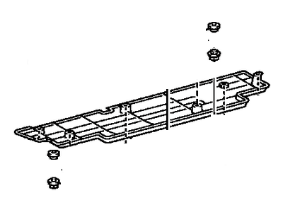 Toyota 58166-47010 Cover, Front Floor, LH