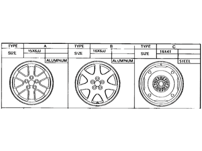 Toyota Prius Spare Wheel - 42611-47070